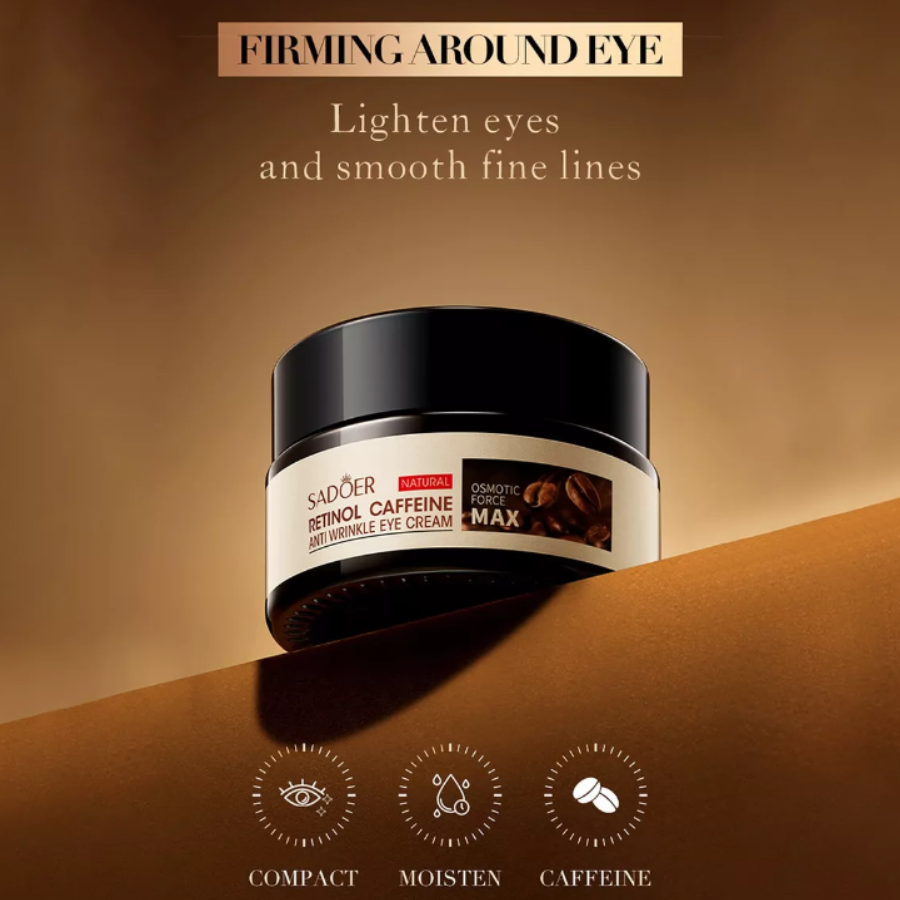 Crema para el Contorno de tus Ojos, con Retinol y Cafeína